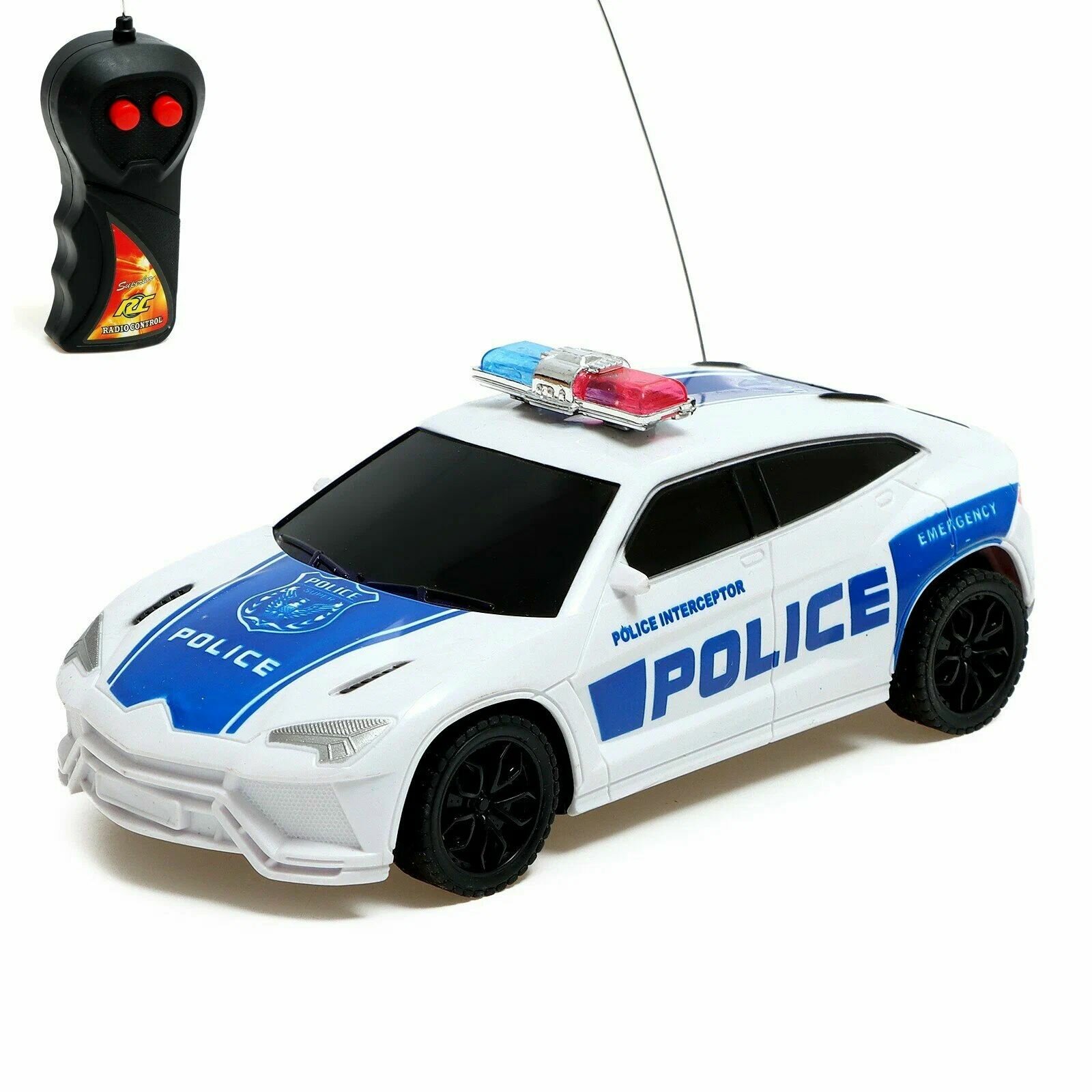 Радиоуправляемая машинка Полиция (синяя) 1:24,17 см