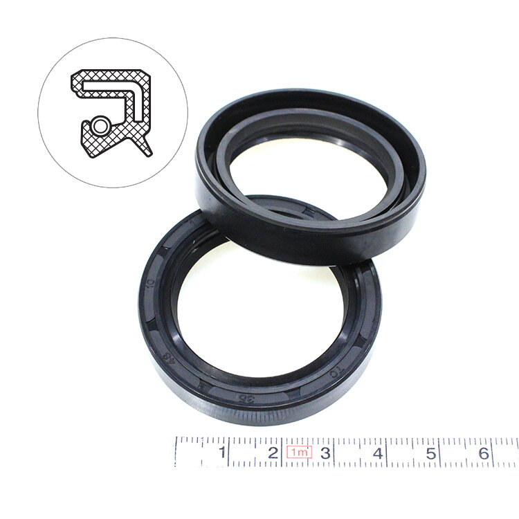 Манжета армированная (Сальник) 35х48х10 (тип 2 / TC) 70NBR (упаковка 2 шт.)