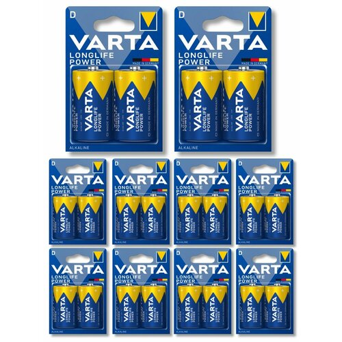 батарейки ааа varta longlife power мизинчиковые батарейки алкалиновые 30 шт Батарейки VARTA Longlife Power D / LR20 20 шт