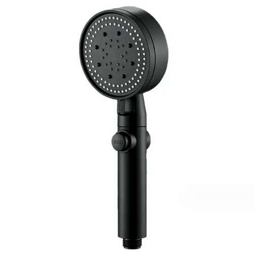 Водосберегающая лейка для душа черная массажной и турбонасадкой водосберегающая 419₽