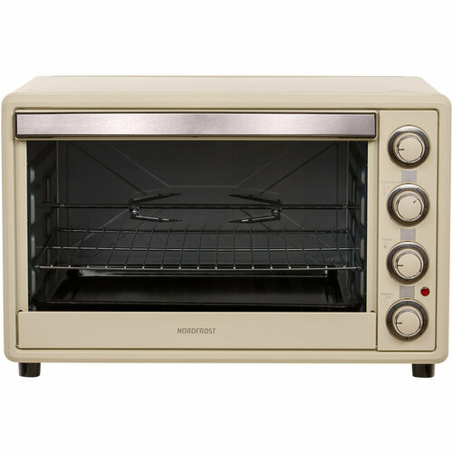 Мини-печь NORDFROST RC 600 Y электрическая настольная духовка 2200Вт 60л конвекция гриль вертел таймер до 120 минут 6 режимов нагрева бежевый 1270000₽