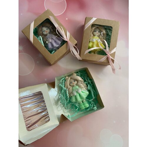 Мыло-кукла в подарочной упаковке, подарок девочке на 8 марта