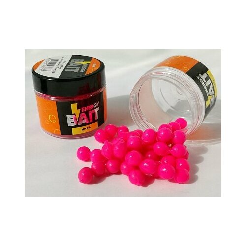 фото Искусств. насадка "energy bait" икра (l) д.9мм, цв. малиновый, ароматизир. - 48шт. 3k вaits