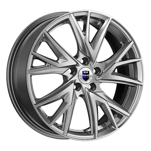 Литые колесные диски КиК (K&K) Кайлас (КС1054) 6.5x18 5x114.3 ET50 D67.1 Серый тёмный глянцевый (80631)