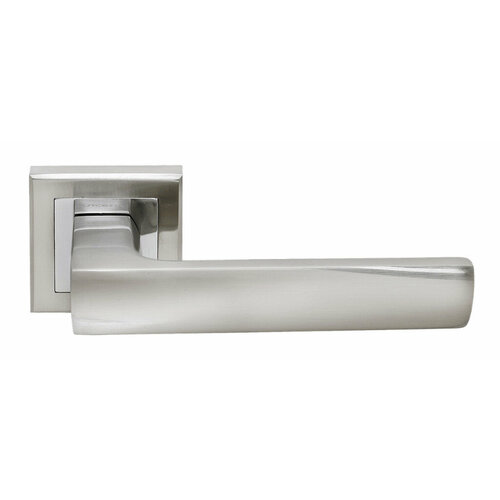 Дверные ручки для межкомнатных дверей Rucetti RAP 14-S SN/CP Белый никель/хром