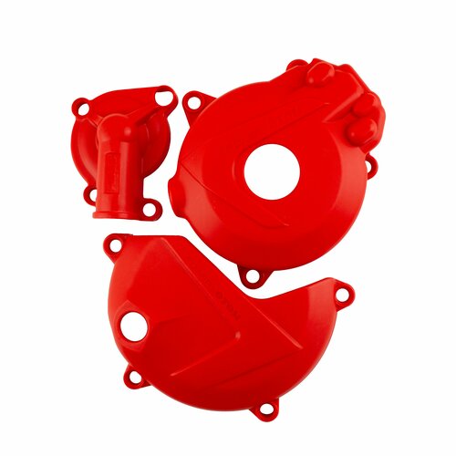 Защита крышек двигателя пластиковая (компл. 3 шт.) OTOM ZS 177FMM (NC250), красный