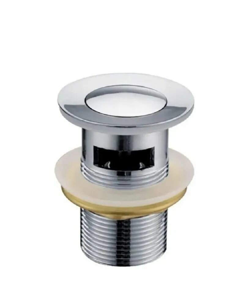 фото Донный клапан автоматический для раковины с переливом P62-1