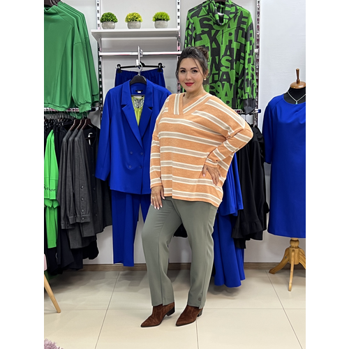 Брюки , размер 52-54, зеленый