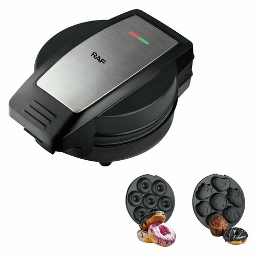Электрическая антипригарная машина для выпечки пончиков пончик-мейкер от RAF которая может радовать вас вкусными пончикиками прямо у вас дома При готовности - уведомит вас С антипригарным покрытием Только безопасное использование 280000₽