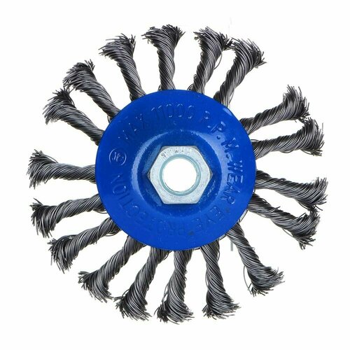 Рокот Щетка металл. для УШМ, диаметр 115мм/М14, крученая (тарелка)