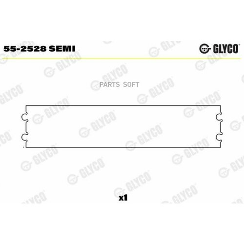 GLYCO 55-2528 SEMI Втулка шатуна ком/кт SEMI