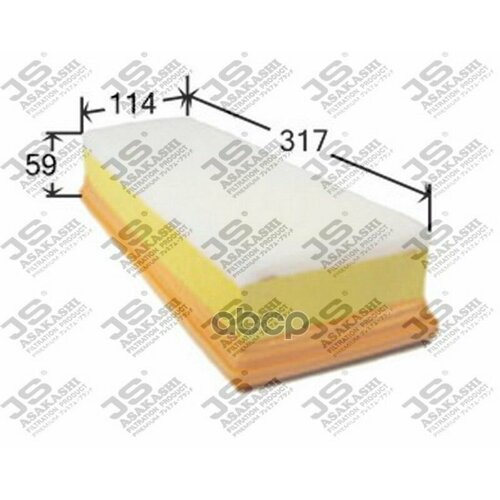 Фильтр Возд. Peugeot 206/207/307/308/ Citroen Berlingo 1.6d Шт. 0 JS Asakashi арт. A0331