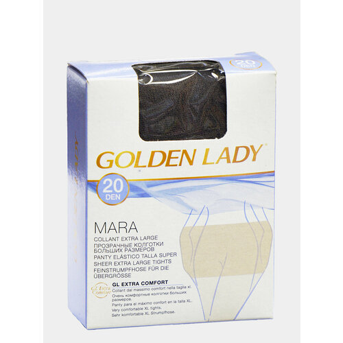 Колготки Golden Lady LEDA/MARA, 20 den, размер 5XL, черный колготки golden lady leda mara 20 den размер 3 m черный