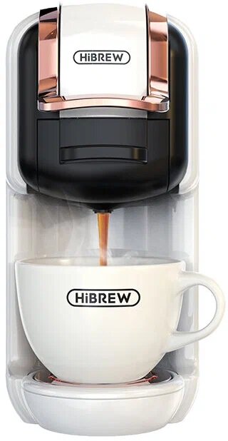 Кофемашина HiBREW H2B Белый,для нескольких видов капсул и капсул для кофе Dolce Gusto, с режимами горячего и холодного кофе