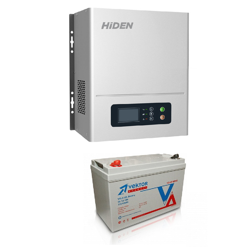 Инвертор Hiden Control HPS20-0312N + Аккумуляторная батарея Vektor GL 12100