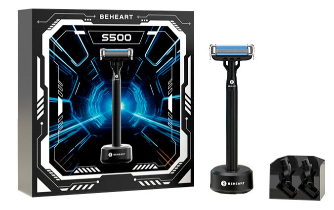 Подарочный набор для бритья Beheart Magnetic 5-Layer Manual Shaver S500 (Gift Edition)