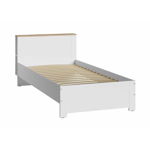 Кровать Моби Джастин 1154 белый шагрень дуб белый 2081x942x753 см 12702₽