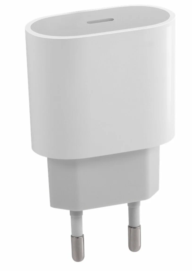 Блок питания 35 Вт / Сетевой адаптер USB-C 35 Вт для iPhone, iPad и Android / USB Type-C/ Быстрое зарядное устройство 35 Ватт/ Белый цвет