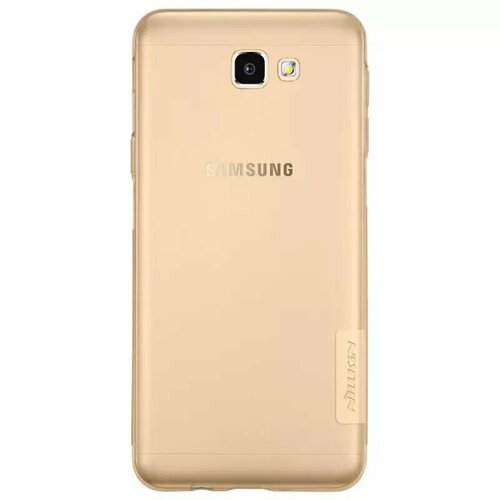 Накладка Nillkin Nature TPU Case силиконовая для Samsung Galaxy J5 Prime (G570 / On5 (2016)) прозрачно-золотая накладка пластиковая nillkin frosted shield для samsung galaxy j5 prime g570 on5 2016 белая