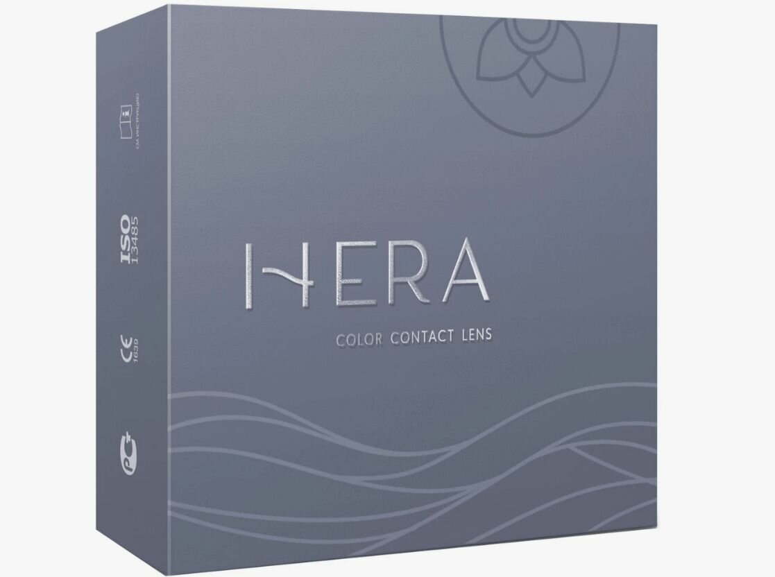 Dreamcon цветные линзы Hera Premium (2 линзы) 8.6 -2 Grey