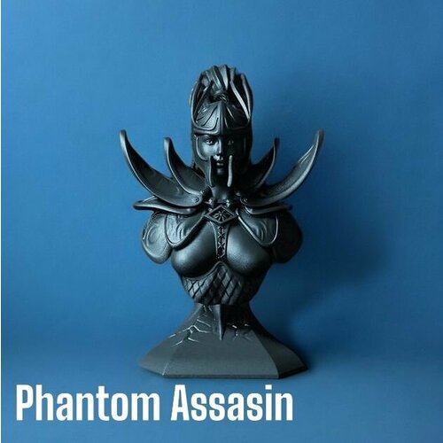 Модель-бюст персонажа Phantom Assasin, дота, сувенир, в подарок, для раскрашивания