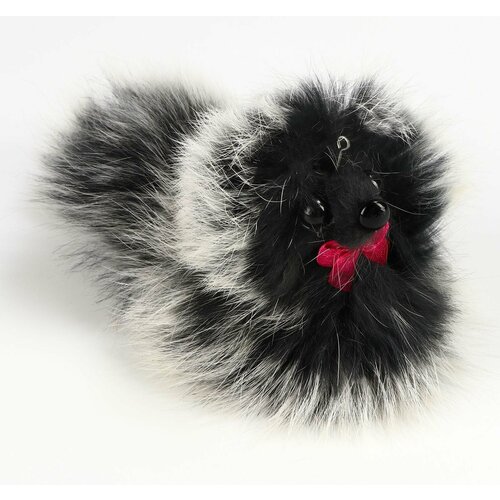 Мышь большая из натурального меха до 18 см серая 47000₽