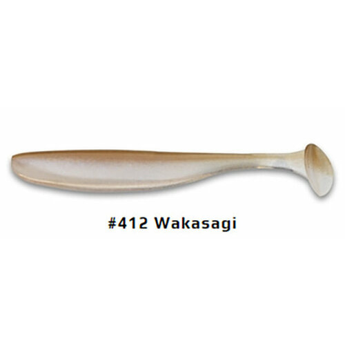 Приманка силиконовая KEITECH Easy Shiner 4" #412 (Wakasagi)