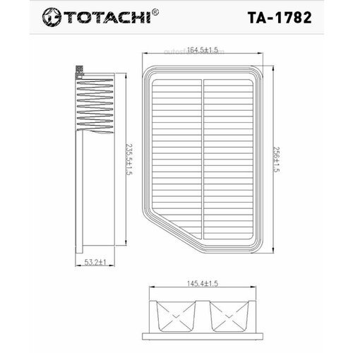 TOTACHI TA1782 Фильтр воздушный HYUNDAI/KIA TUCSON/ ix35/SPORTAGE/