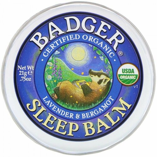 Badger Company, Sleep Balm, Бальзам для сна Лаванда и Бергамот, 21 г