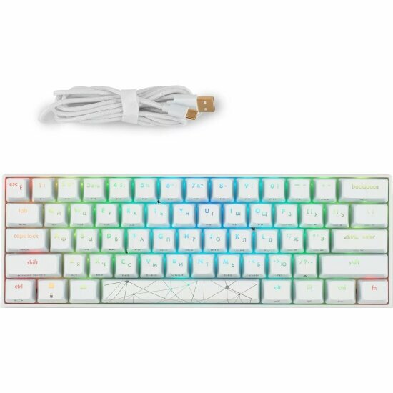 Клавиатура Gmng GG-KB505XW BT/Radio беспроводная белый (1910522)