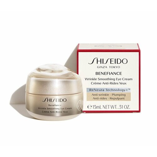 Крем для кожи вокруг глаз Shiseido Benefiance Wrinkle Smoothing Eye Cream 15 мл 9230₽