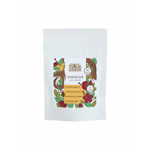 HIBISCUS POWDER Hair Powder, Indibird (гибискус Порошок, Индибёрд), 100 г.