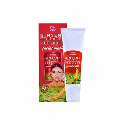 GINSENG COLLAGEN Peel-Of Facial Mask Banna Маска-плёнка для лица женьшень И коллаген Банна 120 г 978₽
