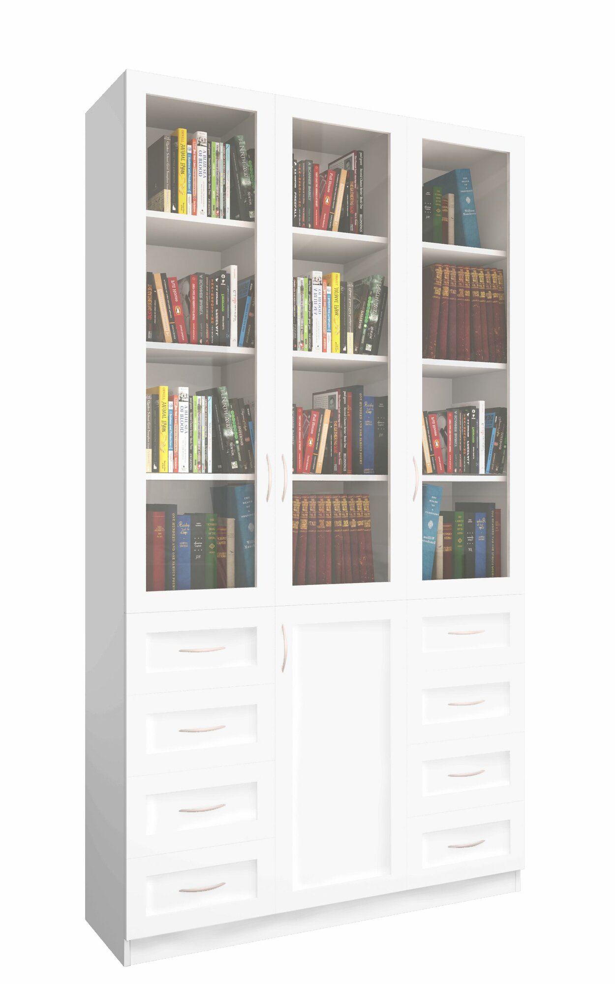 фото Книжный шкаф "Библиограф 3.9" 120х200х40 Белый