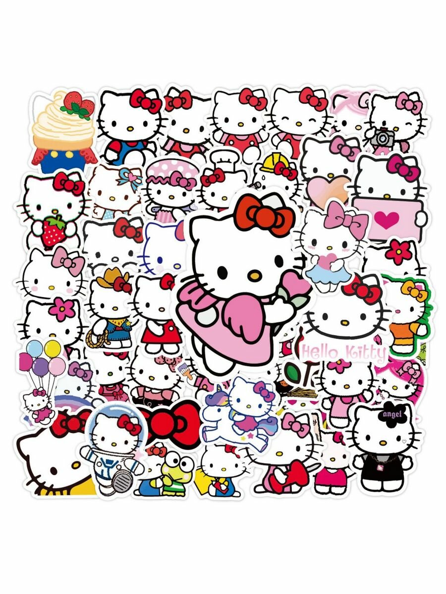 Наклейки на телефон hello kitty