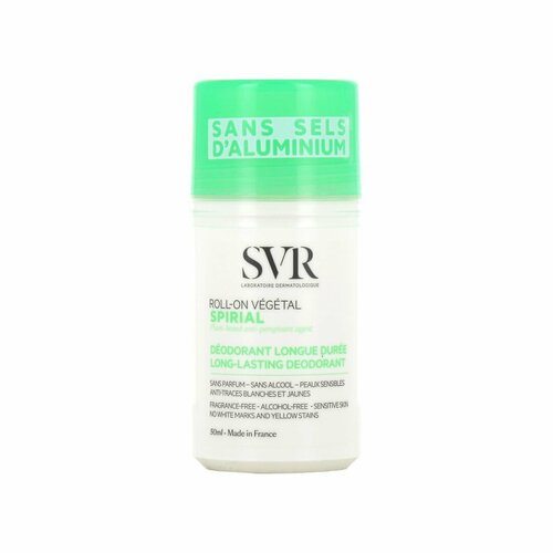 SVR Роликовый дезодорант-антиперспирант Spirial Roll-On Vegetal