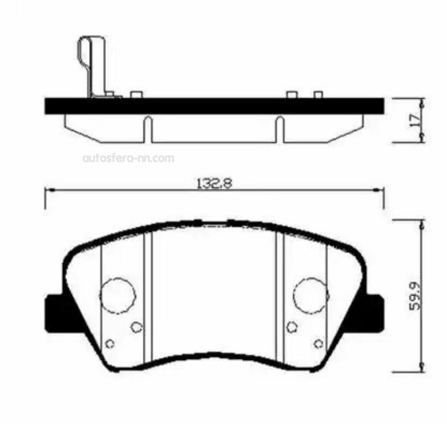 HSB HP0045 Колодки тормозные