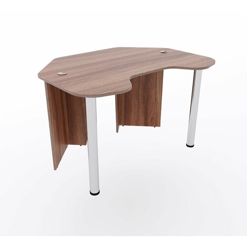 Угловой компьютерный стол Угол с полкой для монитора 140x87x75 см шимо тёмный 12980₽