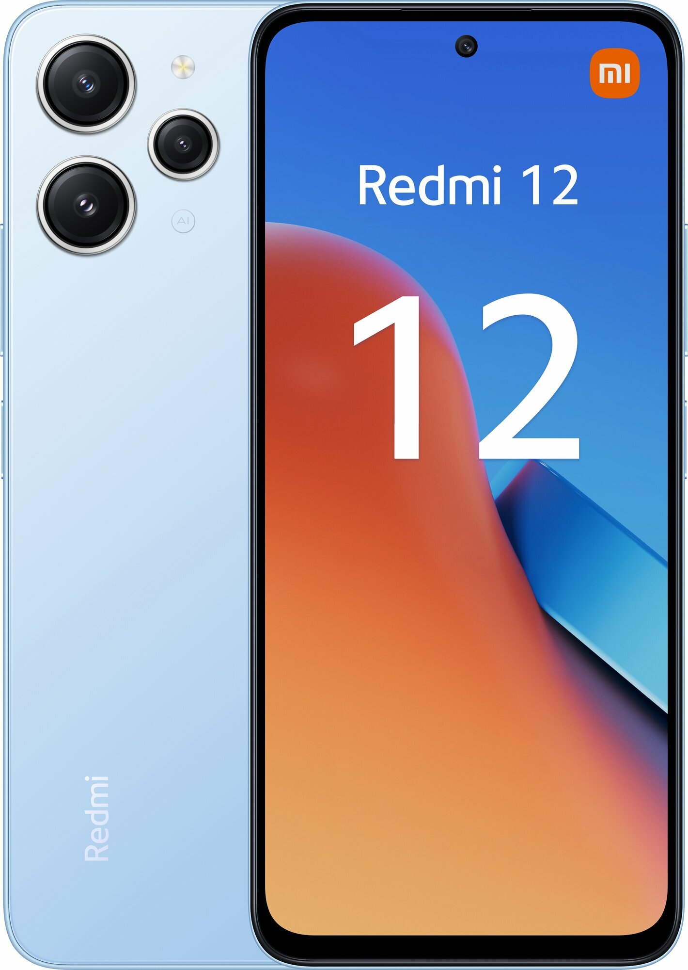 Смартфон Xiaomi Redmi 12 8/256 ГБ RU, Dual nano SIM, sky blue