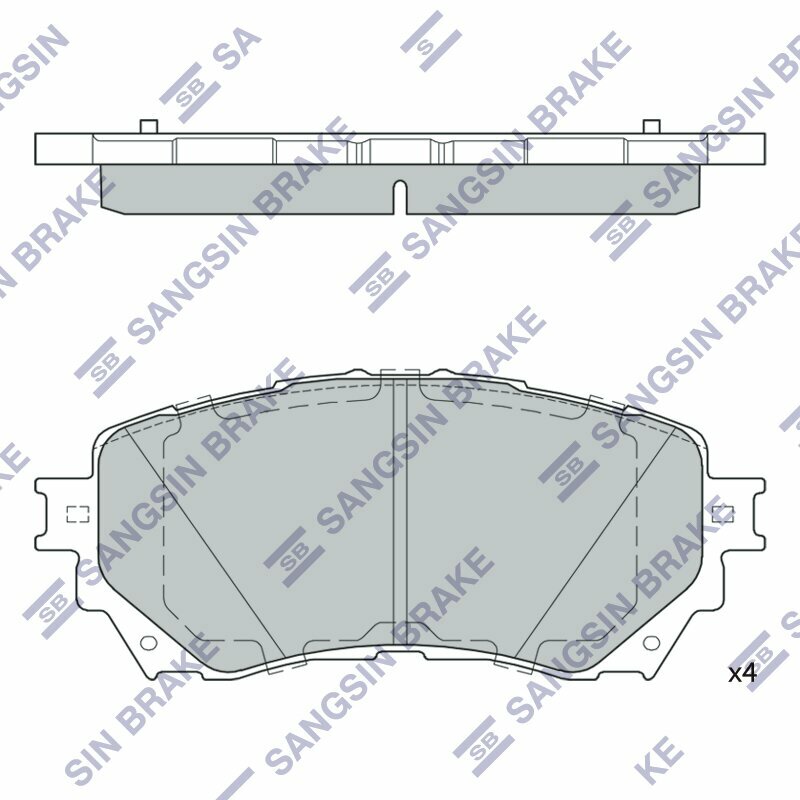 Колодки тормозные Mazda 6 12- передние SANGSIN BRAKE