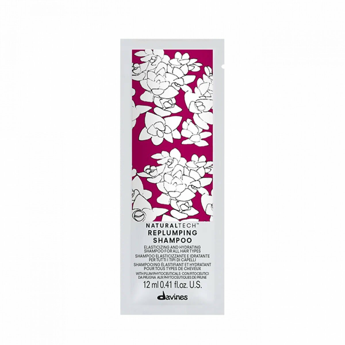 Davines Replumping Shampoo Уплотняющий шампунь, 12 мл