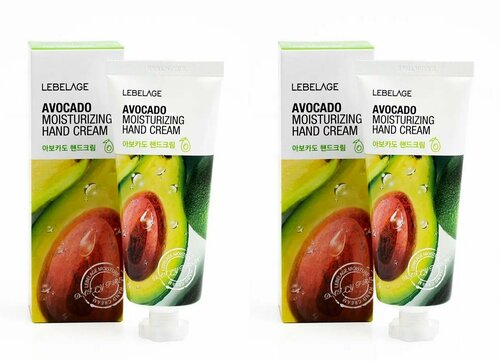 Lebelage Крем для рук с экстрактом авокадо Moisturizing Hand Cream Avocado, 100 мл, 2 шт