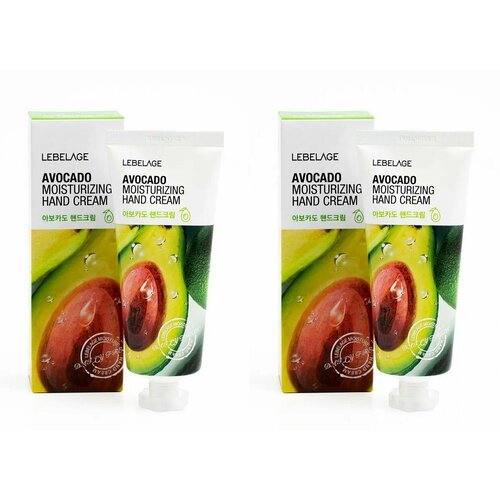 Lebelage Крем для рук с экстрактом авокадо Moisturizing Hand Cream Avocado, 100 мл, 2 шт уход за руками lebelage lebelage крем для рук с экстрактом авокадо avocado moisturizing hand cream