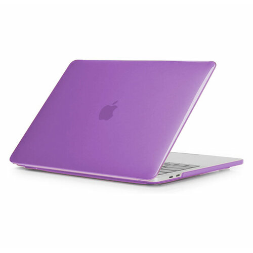 Пластиковая накладка для Macbook Pro 16 2019 A2141 Hard Shell Case Фиолетовая глянцевая