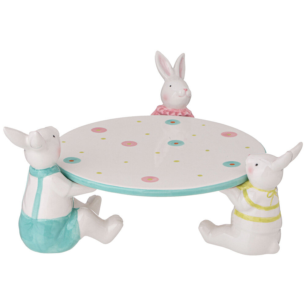 Lefard 406-740 блюдо для торта коллекция BRIGHT RABBITS 22,5Х22Х12 СМ