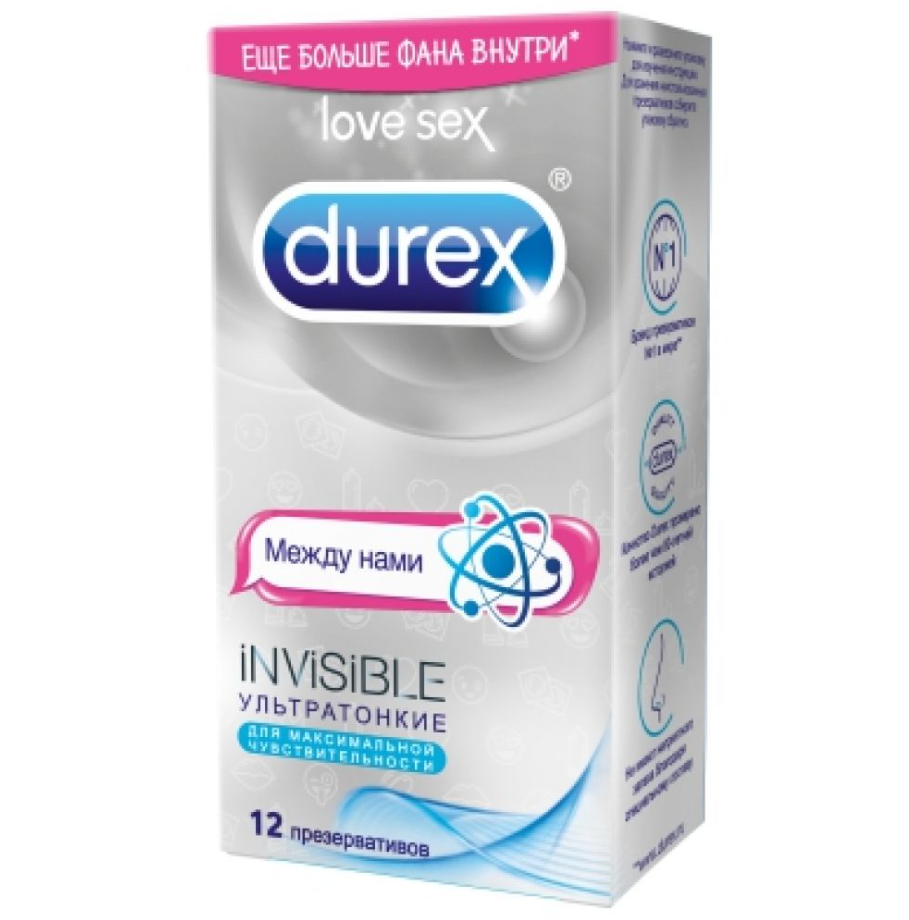 Презервативы Durex (Дюрекс) Invisible ультратонкие 12 шт. doodle Рекитт Бенкизер Хелскэр (ЮК) Лтд - фото №7