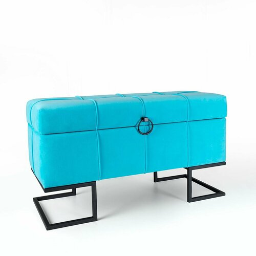 Пуф SAMOYLOV MEBEL с ящиком для хранения. Пуфик в прихожую, банкетка мягкая длинная.