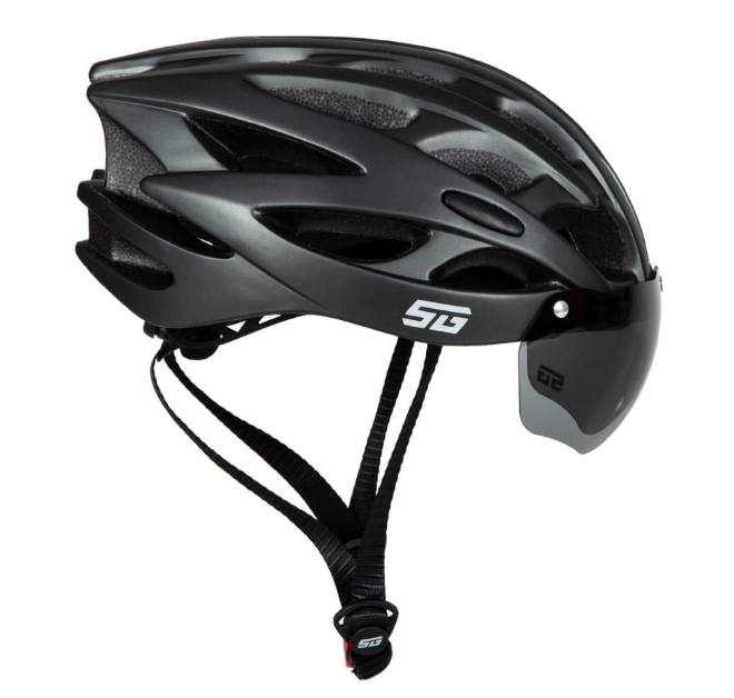 Шлем STG WT-037, L (58-61 см) с визором, серый Х112442