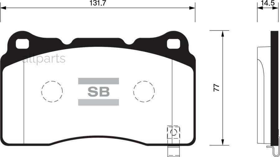 SANGSIN BRAKE SP2119 Колодки торм. дисковые Hi-Q ACURA ACURA TL MANUAL 04-06 (D1049)