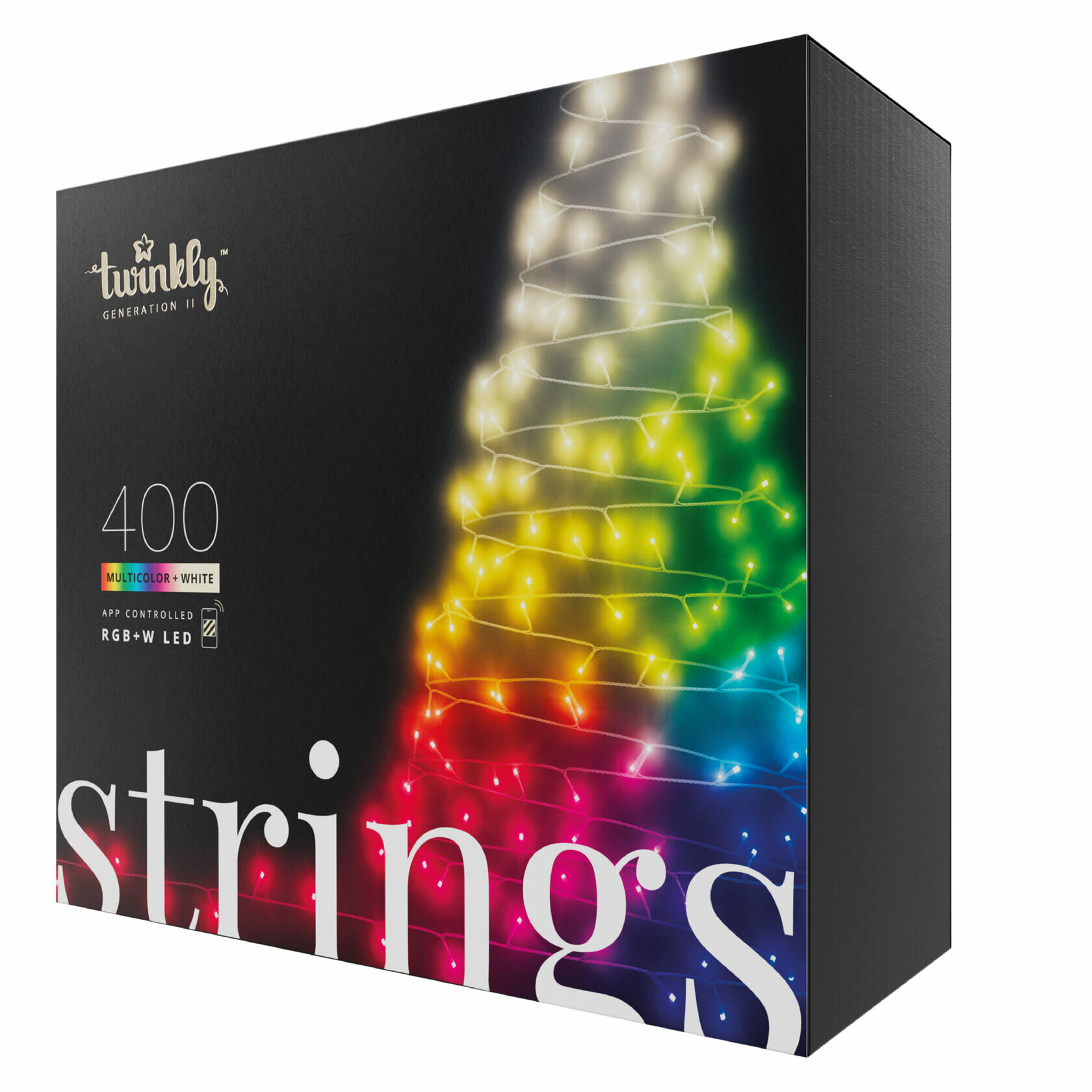 Гирлянда Twinkly Strings, 400 LED, RГБ+W, Wi-Fi TWS400SPP-BEU